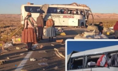 Cancillería confirma que un chileno murió y otros 5 resultaron heridos en accidente de bus en Bolivia