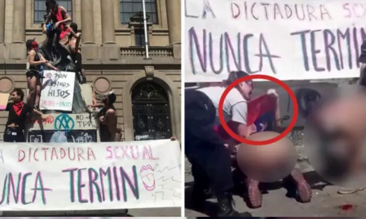 No fue primera vez: Las Indetectables ya habían usado bandera chilena durante acto sexual público 