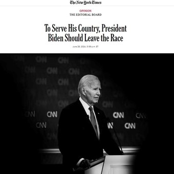 Estados Unidos: un editorial de The New York Times le pidió a Joe Biden que renuncie a su candidatura para “servir al país”