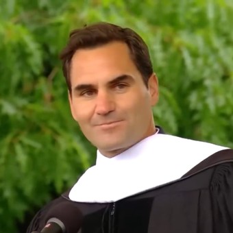 El genial discurso de Roger Federer en una universidad: “Los mejores no lo son porque ganan todos los puntos, sino porque aprendieron a perder”