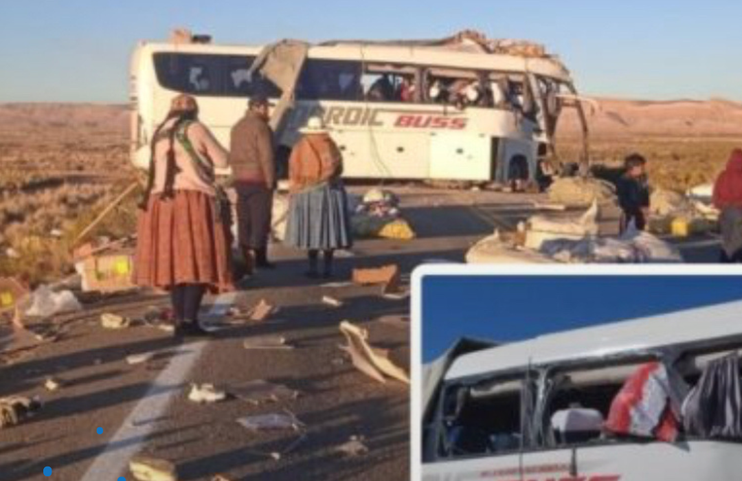 Cancillería confirma que un chileno murió y otros 5 resultaron heridos en accidente de bus en Bolivia