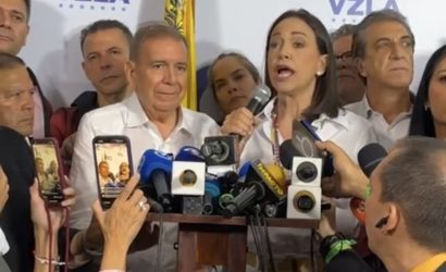 María Corina Machado: «La oposición ganó en toda Venezuela»