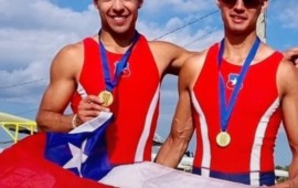 Felipe Guerra y Manuel Fernández se coronaron campeones mundiales sub 23 de remo en Canadá
