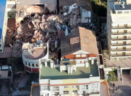 Al menos una persona fallecida: qué se sabe del hotel de diez pisos que se derrumbó en Argentina