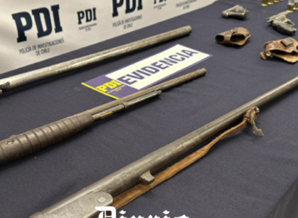 PDI detiene en Los Lagos a exmiembro del MIR por tenencia ilegal de armas