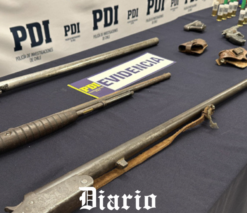 PDI detiene en Los Lagos a exmiembro del MIR por tenencia ilegal de armas