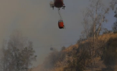 Dispararon contra helicóptero que combatía incendio forestal en Arauco