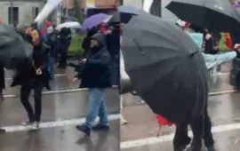 Violentos ‘feministas’ del 8M agreden a Cake Minuesa, reportero de OKDIARIO