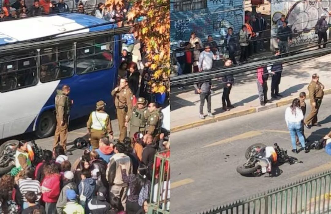 Carabineros dispara contra motochorros que intentaron huir y los amenazó con arma: un delincuente resultó lesionado