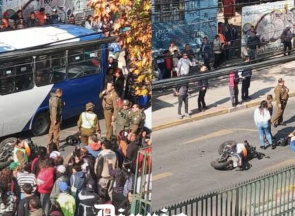Carabineros dispara contra motochorros que intentaron huir y los amenazó con arma: un delincuente resultó lesionado