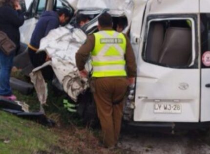 Conductor con narcotest positivo que trasladaba pacientes de la Teletón colisiona contra bus en Curicó