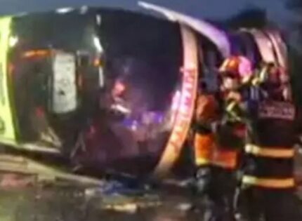 Al menos dos muertos deja grave accidente de bus en la Ruta 5 Sur a la altura de San Fernando