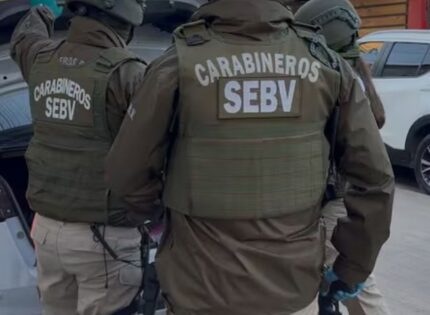 Ocho detenidos deja operativo policial en tres comunas de la Región Metropolitana