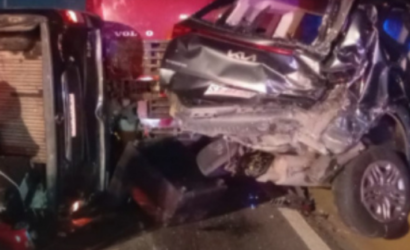 Colisión múltiple involucra a seis vehículos y un camión en Ruta 5 Sur en cercanías de Curicó