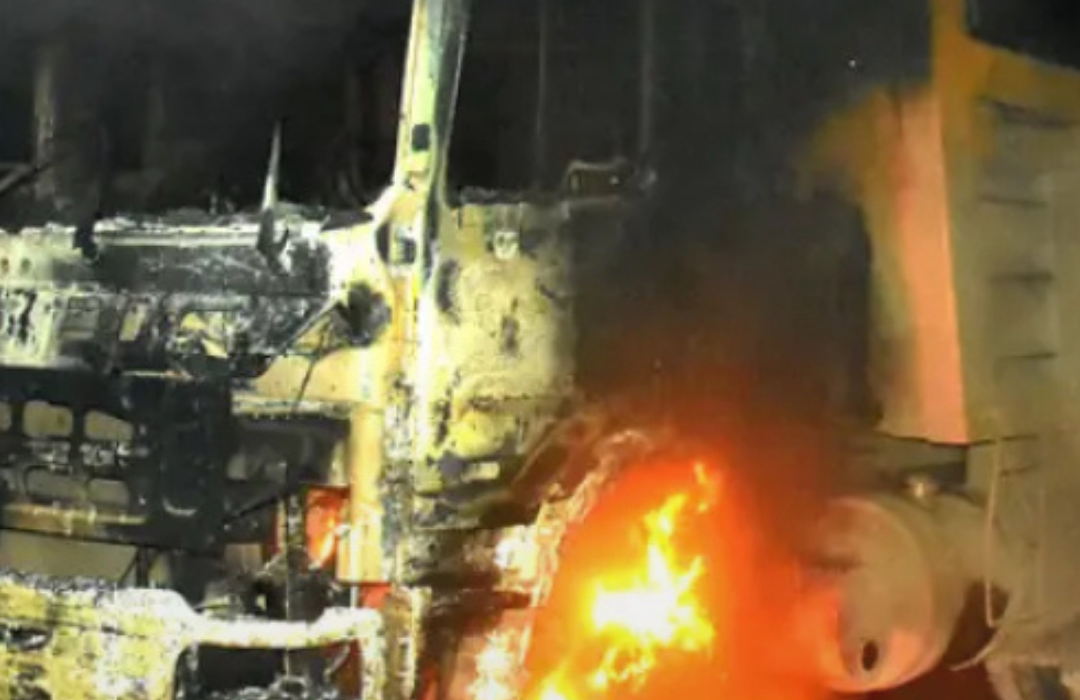 Ataque incendiario en Ercilla deja dos trabajadores heridos