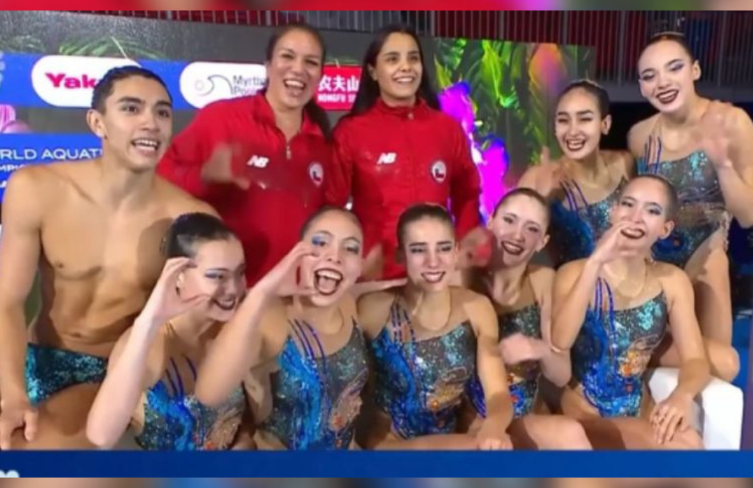 Equipo chileno de natación artística se posiciona entre los mejores en mundial