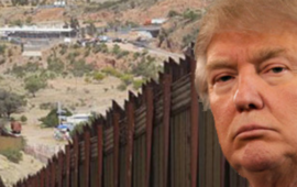 Trump manda a pintar de negro el muro que divide EEUU y México