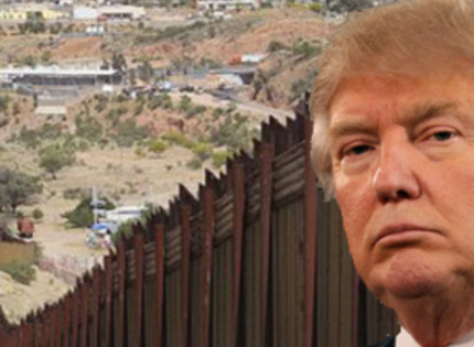 Trump manda a pintar de negro el muro que divide EEUU y México