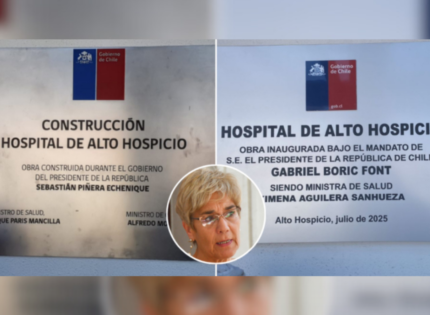 Senadora Ebensperger denuncia retiro de placa de Piñera en hospital por una placa de Boric