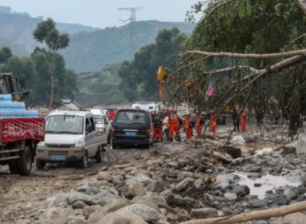 Sube a 15 cifra de muertos por torrentes de montaña en provincia china de Gansu