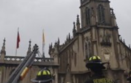 Incendio provocó daños en la Iglesia Los Carmelitas de Viña del Mar