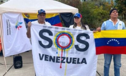 Activistas venezolanos inician huelga de hambre frente a la Corte Penal Internacional para exigir justicia