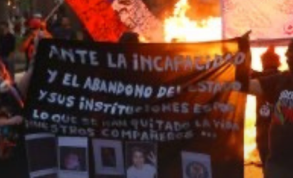 Desórdenes en Plaza Italia marcan nuevo aniversario del estallido social