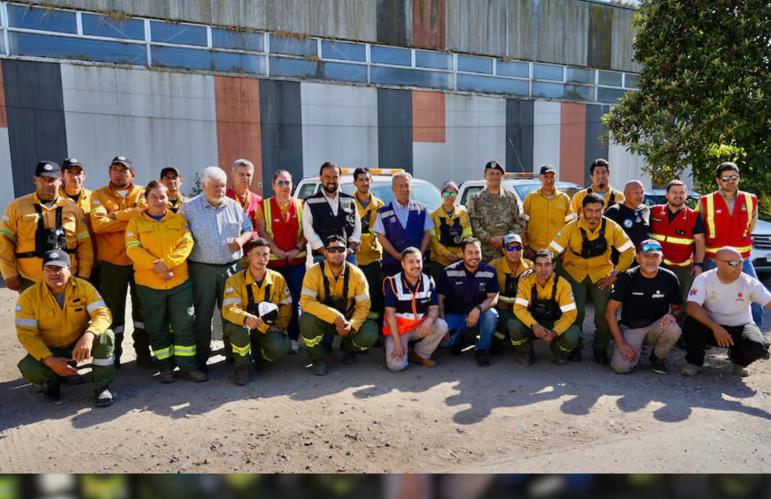 Brigadistas argentinos arriban a Ñuble para asistir el combate de los incendios