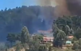 Dos viviendas destruidas y una tercera dañada deja incendio forestal en Laguna Verde