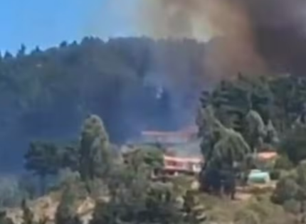 Dos viviendas destruidas y una tercera dañada deja incendio forestal en Laguna Verde