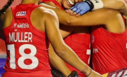 Las Diablas celebraron la clasificación con el título del Premundial ante Australia