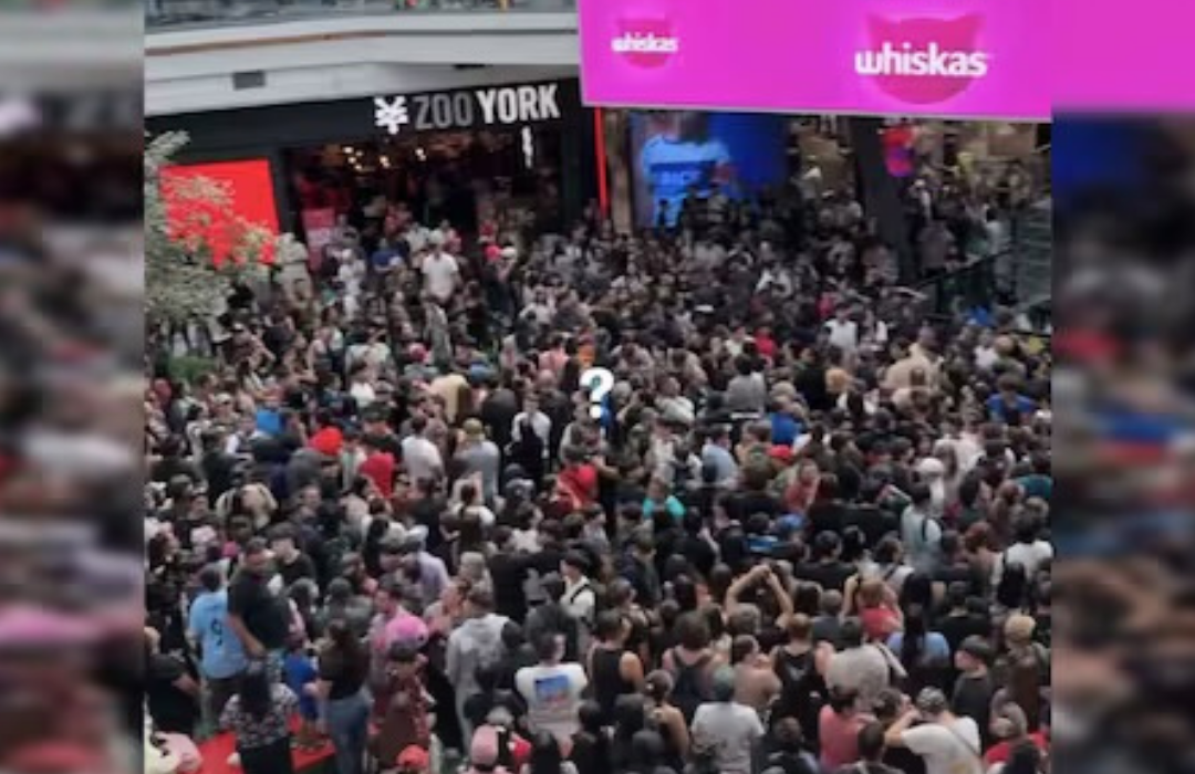“Lluvia de plata”: caos en mall capitalino por llamado de influencers que repartieron dinero