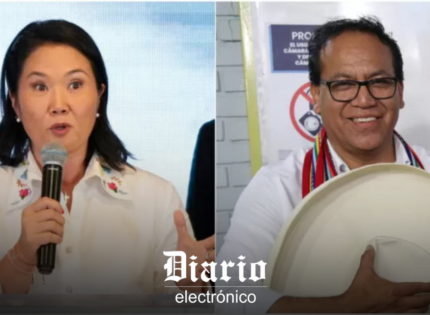 Keiko Fujimori (52%) mantiene su ventaja por sobre Roberto Sánchez (47%) con el 60% escrutado en Perú