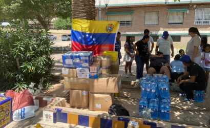 La solidaridad une a Jumilla: la comunidad venezolana lidera una emotiva recolección de ayuda para los afectados por el terremoto en Venezuela