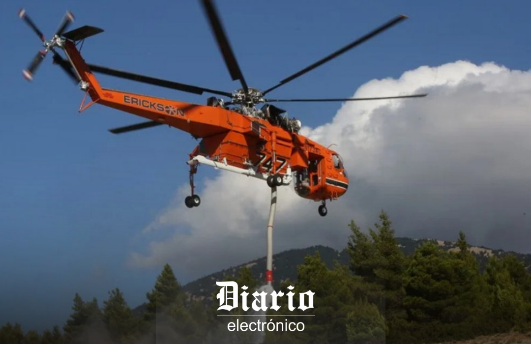 Dos muertos en colisión de helicópteros que combatían incendios en Grecia