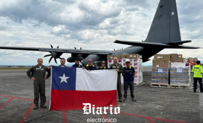 Con casi 20 toneladas de cargamento: aterriza en Colombia avión de la FACH con ayuda humanitaria tras terremoto