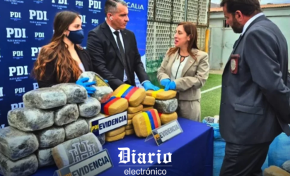 Antofagasta suma 64,9 toneladas de droga incautada en 2026: 218 kilos por día, 9 kilos por hora